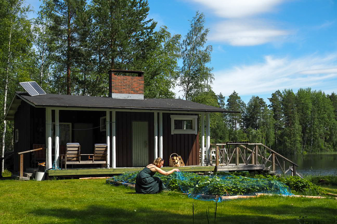 Perhe pyrkii viettämään Ristiinassa pidempiä aikoja kerrallaan, jotta edestakaista ajoa ei tulisi turhaan.